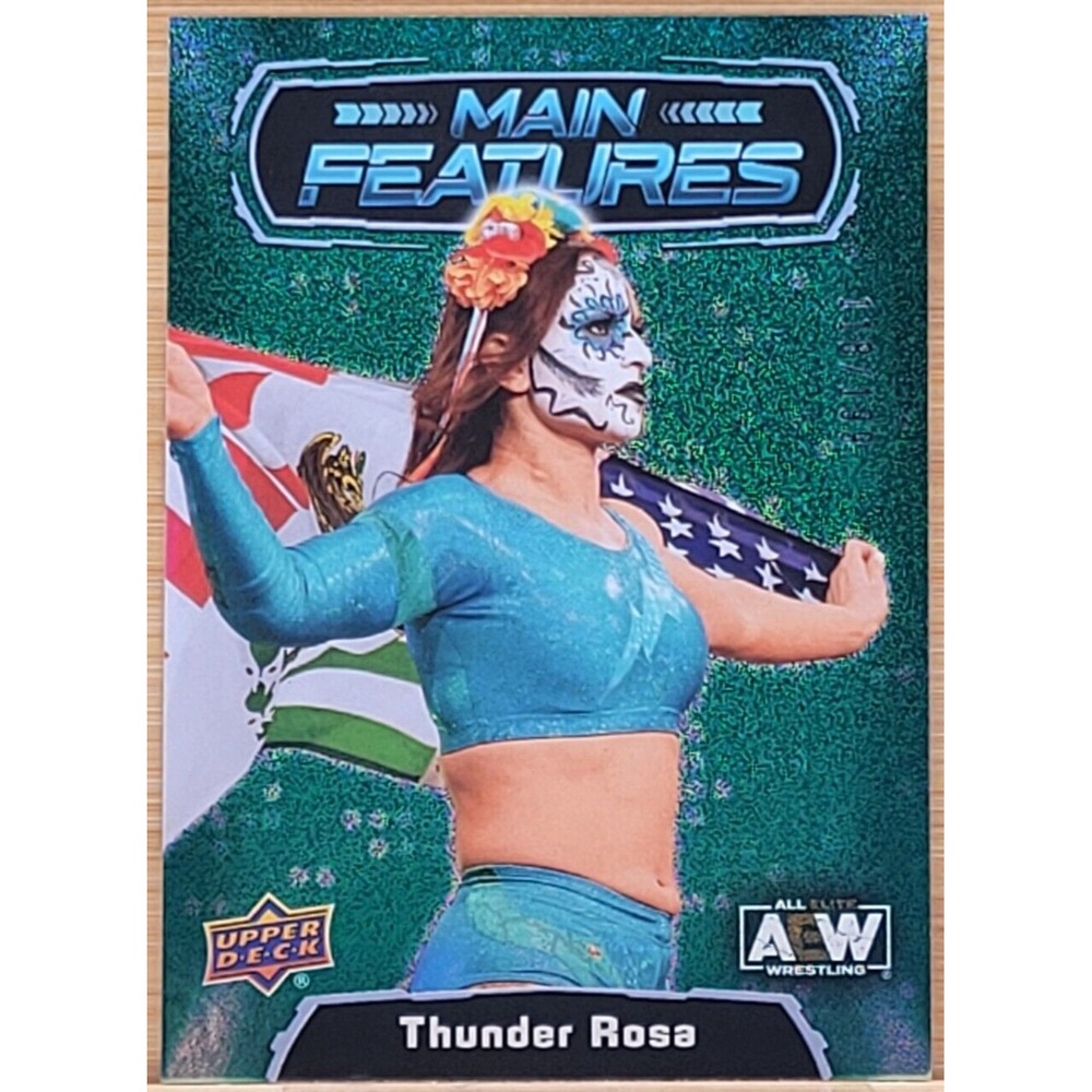 2022 UPPER DECK AEW‎ THUNDER ROSA MAIN FEATURES GREEN #D/199